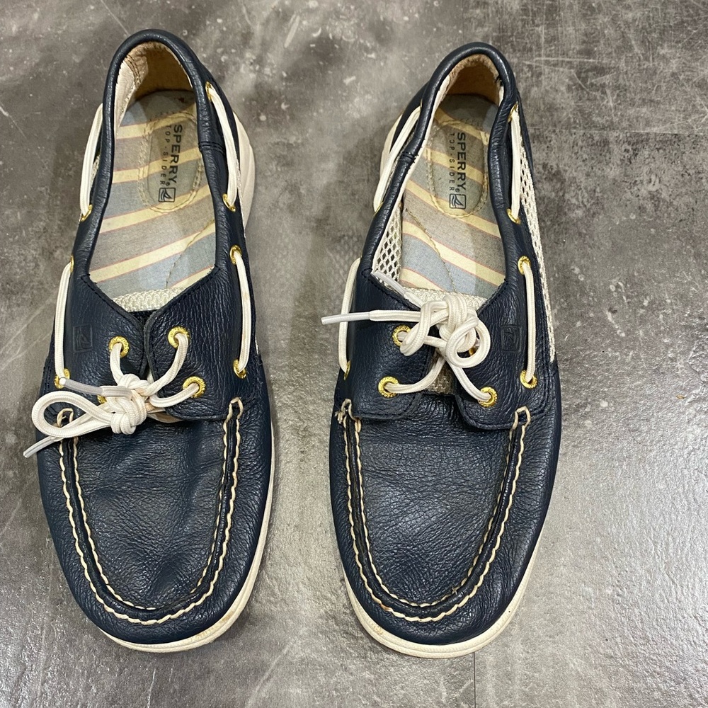 Navy Sperry Boat Shoes